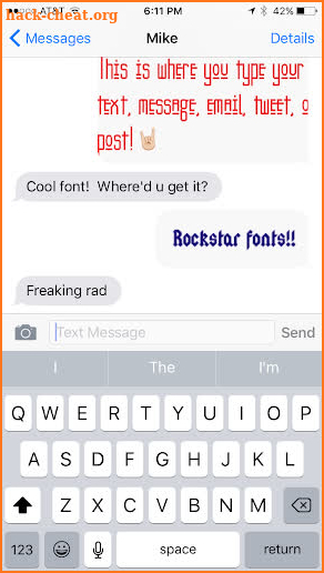 Rockstar Fonts! screenshot