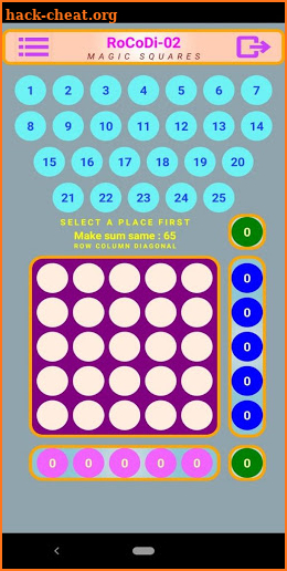 RoCoDi-02 - MAGIC SQUARES screenshot