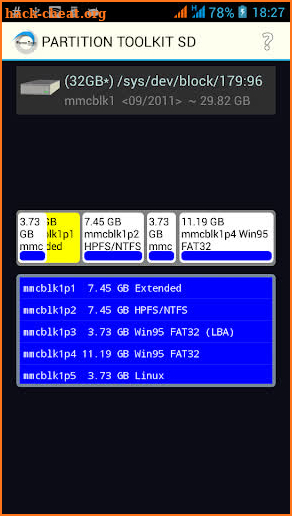 ROEHSOFT PARTITION TOOL SD-USB screenshot
