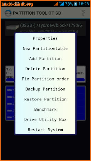 ROEHSOFT PARTITION TOOL SD-USB screenshot