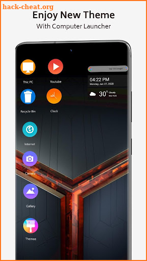 Rog Theme for computer launcher screenshot