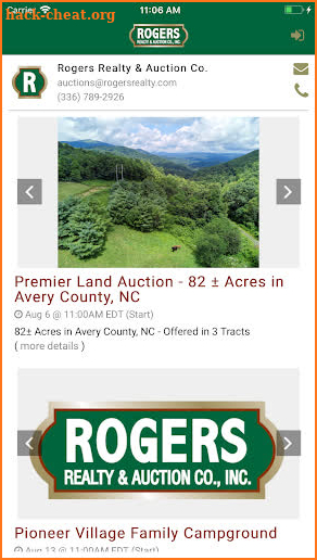 Rogers Auction Group screenshot