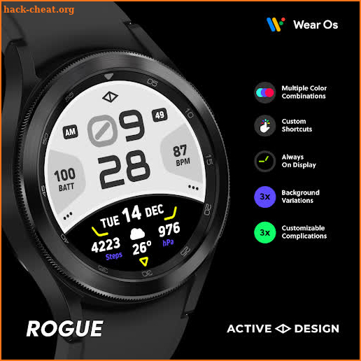 Rogue: Digital Watch Face screenshot