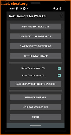 Roku Remote for Wear OS screenshot