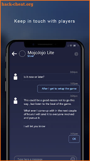 Role Gate, Play RPGs by chat - Companion App screenshot