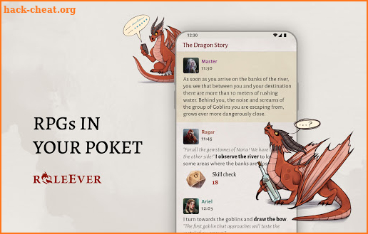 RoleEver - Tabletop RPGs by chat screenshot