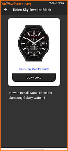Rolex Sky Dweller Watch Face. screenshot