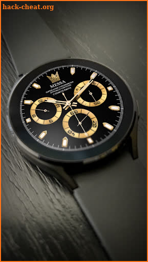 Rolex Watch Face Black Gold screenshot