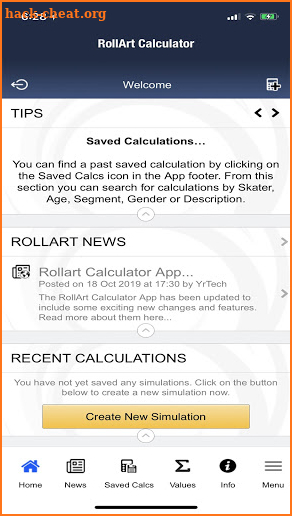 RollArt Calculator screenshot