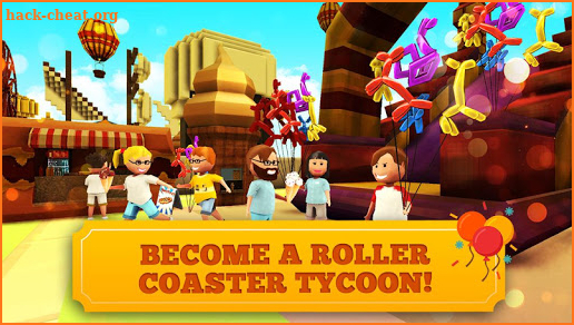 Roller Coaster Craft: Blocky Building & RCT Games screenshot