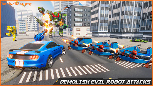 Roller Coaster Robot Car Transformation: Robot War screenshot
