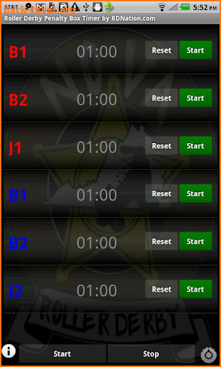 Roller Derby Penalty Timer screenshot