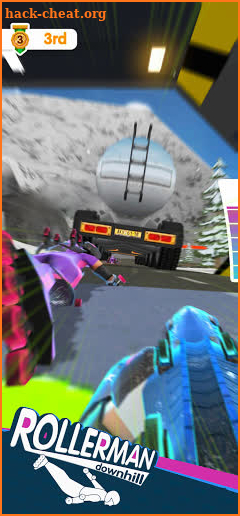 Rollerman Run 3D screenshot