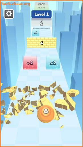 Rolling Ball 2048 screenshot