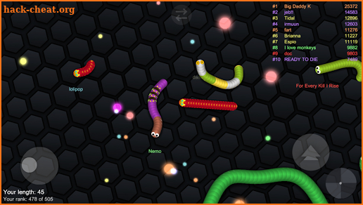 Rolling Snake War.IO screenshot