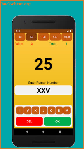 Roman Numbers Learning and Quiz screenshot