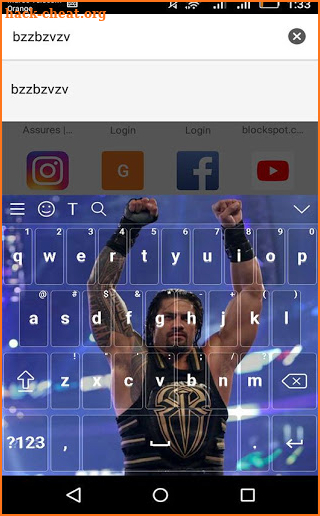 Roman Reigns keyboard New 4K wallpaper screenshot