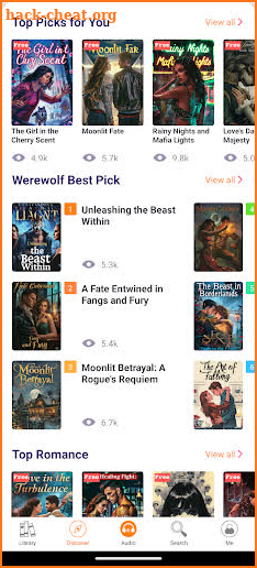 Romance Reads and Audiobooks screenshot