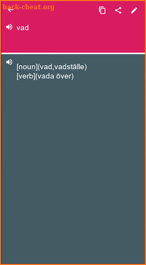 Romanian - Swedish Dictionary (Dic1) screenshot