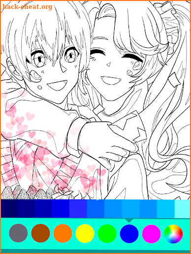 Romantic Anime Coloring Book screenshot