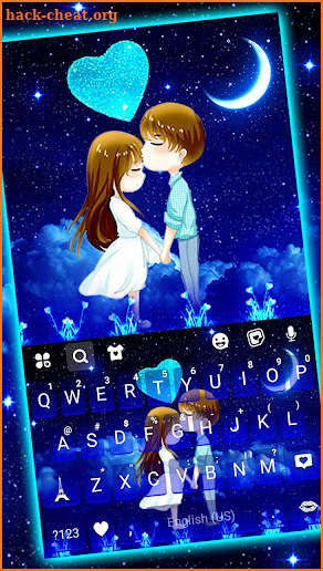 Romantic Couple Keyboard Theme screenshot