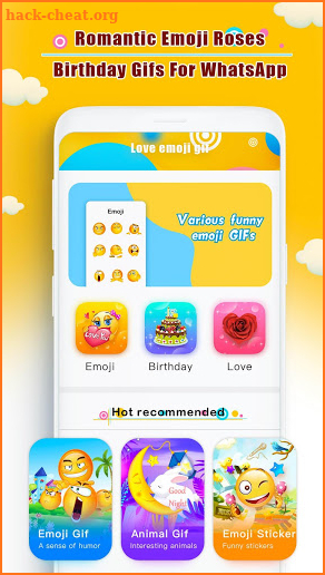 Romantic Emoji Roses Birthday Gifs For WhatsApp screenshot