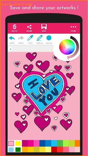 Romantic Heart Coloring Book screenshot