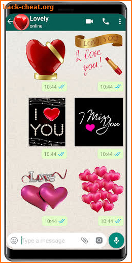 Romantic heart stickers 2020 ❤️ WAStickerApps Love screenshot