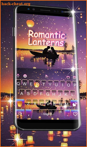 Romantic Lanterns Keyboard Theme screenshot