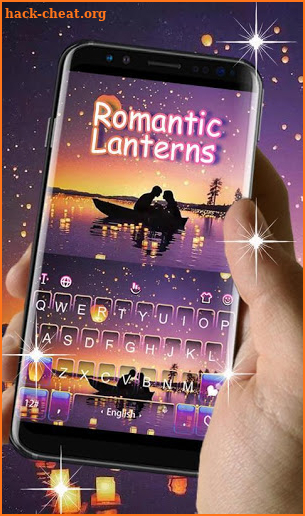 Romantic Lanterns Keyboard Theme screenshot