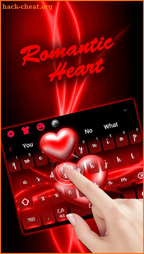 Romantic Love Heart Keyboard screenshot