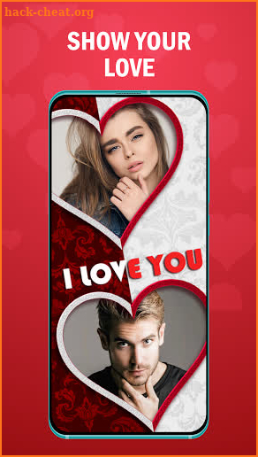 Romantic Love Photo Frames App screenshot