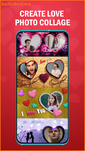 Romantic Love Photo Frames App screenshot