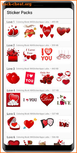 Romantic love stickers 2020 ❤️ WAStickerApps Love screenshot