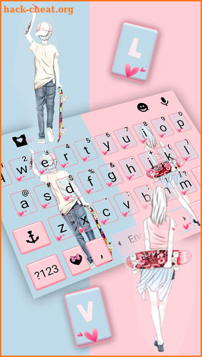 Romantic Lover Keyboard Theme screenshot
