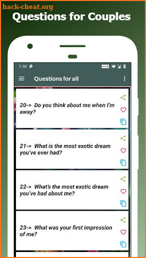 Romantic Questions to ask 💖 screenshot