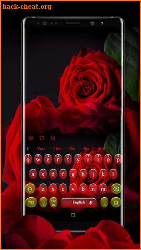 Romantic Red Rose Keyboard screenshot