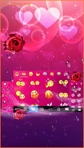 Romantic Rose Keyboard Theme screenshot