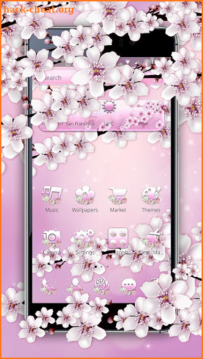 Romantic Sakura Theme screenshot