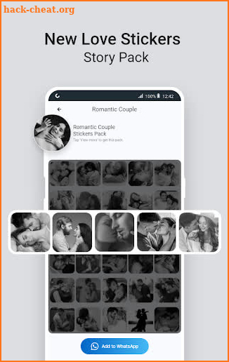 Romantic Stickers For WA screenshot