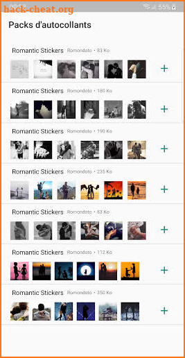 Romantic Stickers - WAStickerApps screenshot