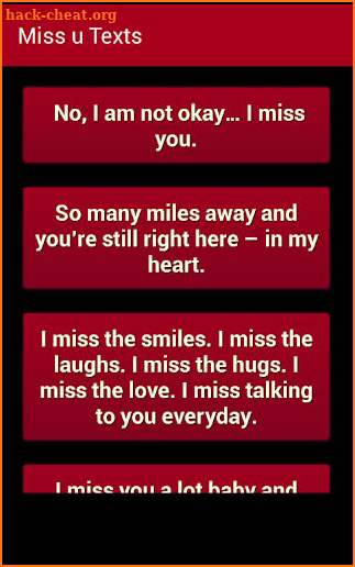 Romantic Text Messages screenshot