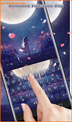 Romantic Valentine Day Keyboard Theme screenshot