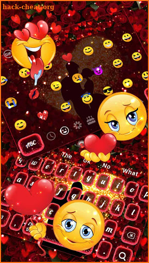 Romantic Valentines Rose Love Keyboard screenshot