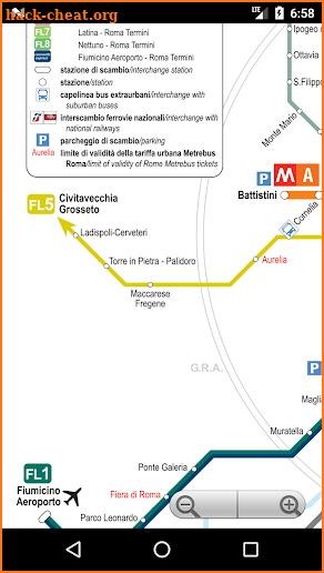 Rome Metro Map Free Offline 2018 screenshot
