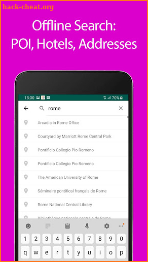 Rome Offline Map and Travel Gu screenshot