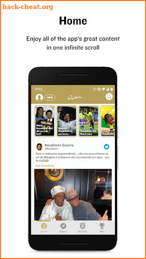 Ronaldinho App screenshot