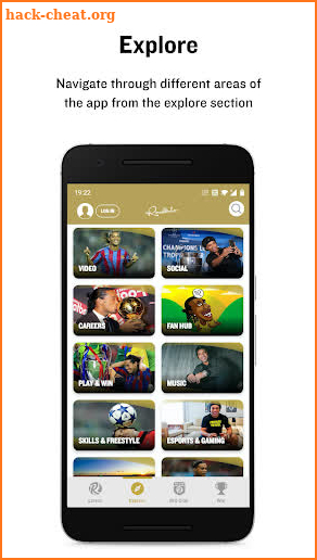 Ronaldinho App screenshot