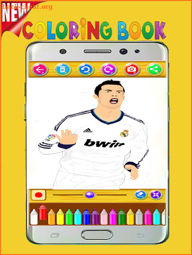 Ronaldo Coloring game screenshot