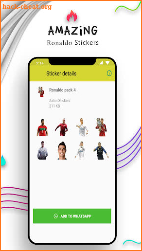 Ronaldo Stickers For Whatsapp - WAStickerApps screenshot